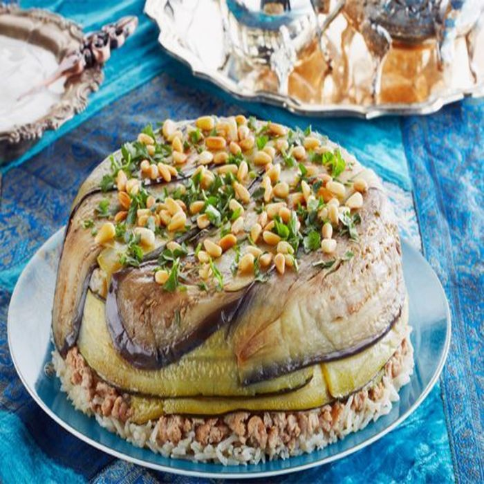 A plated Palestinian dish